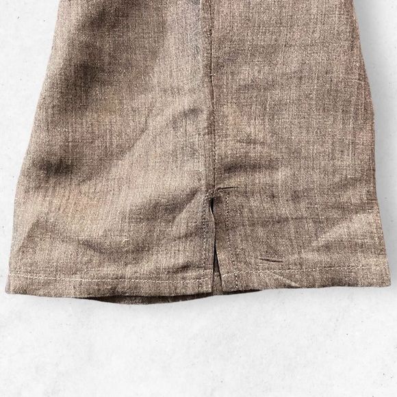 Vintage Barry Bricken Dress Capri Pants Size 6 High Rise Brown 90's‎ Open Bottom - Picture 7 of 8